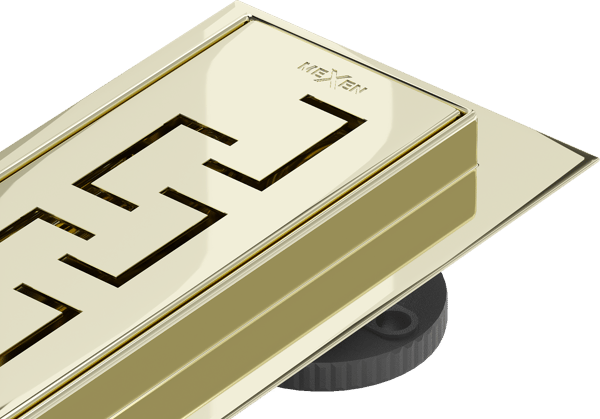 Mexen Flat M15 lineær afløb 80 cm, guld - 1524080-15