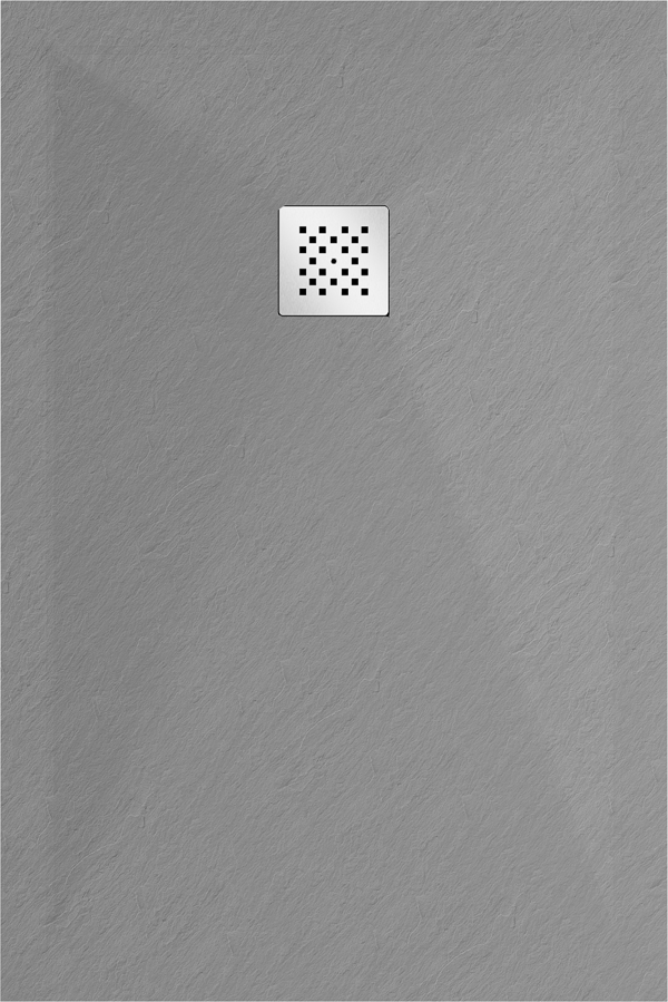 Mexen Stone+ rektangulær kompositbrusekar 130 x 80 cm, grå-beton - 44618013