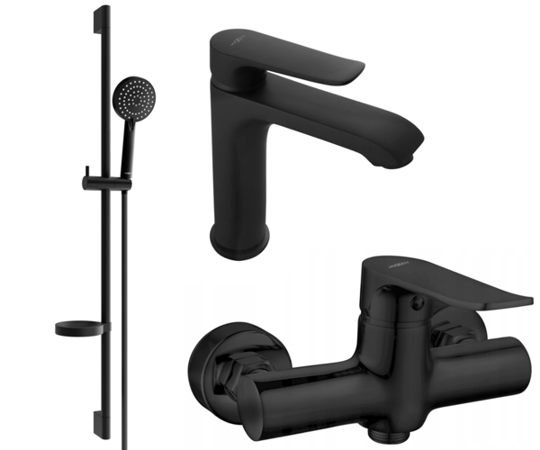 Mexen Pecos DS75 brusesæt, sort - 72704DS75-70