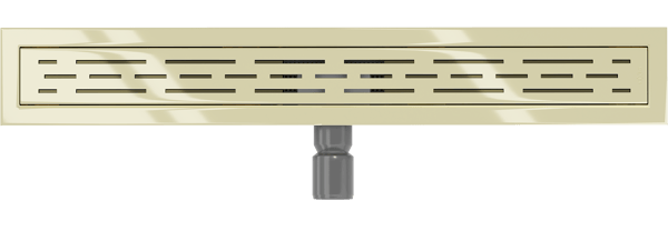 Mexen Flat M01 lineær afløb 70 cm, guld - 1520070-15