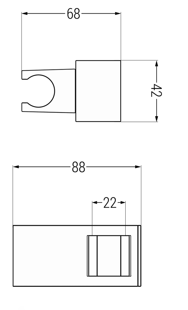 Mexen suihkuteline, kromi - 79355-00