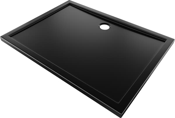 Mexen Flow rektangulær bruser slim 95 x 90 cm, sort mat - 46R709095