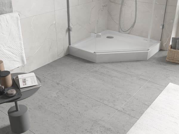 Mexen Flow+ pentaduschkar 90 x 90 cm, vit glans - 46P109090H