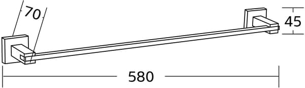Mexen Vane pyyheteline, musta - 7020924-70