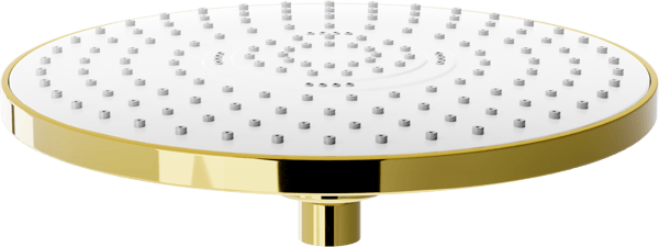 Mexen D-05 regnbruser 22 cm, guld/hvid - 79705-50
