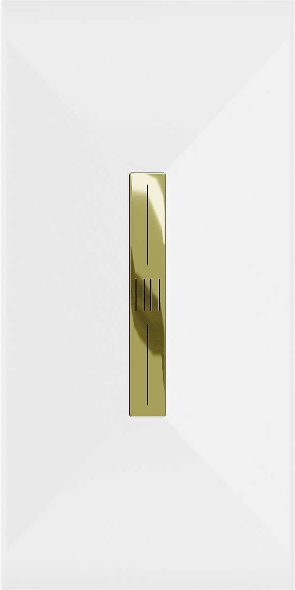 Mexen Toro rektangulär duschkar SMC 180 x 70 cm, vit, guld täcklock - 43107018-G