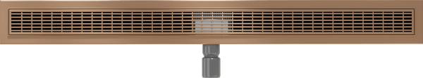 Mexen Flat M33 linjär dränering 100 cm, borstad koppar - 1C33100-15