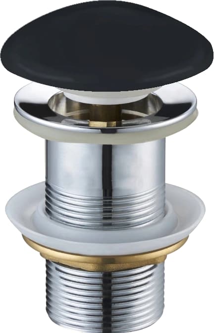 Mexen klik-luk prop, rund, sort keramisk mat - 79910-85