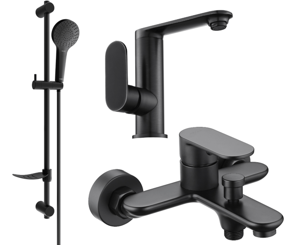Mexen Milo DF05 badesæt, sort - 713053DF05-70