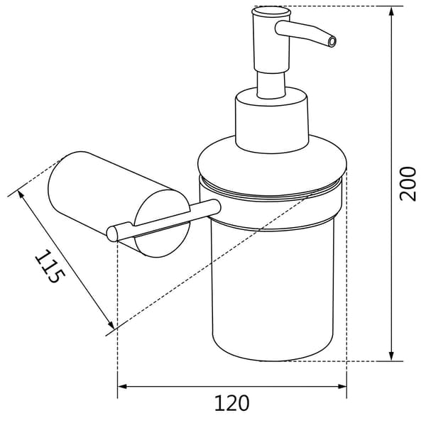 Mexen Aron tvåldispenser, svart - 70881388-70