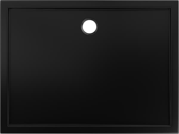 Mexen Flow rektangulær slim brusekar 85 x 75 cm, sort mat - 46R707585