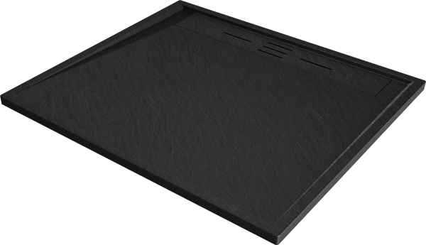 Mexen Amon rektangulær bruseniche SMC 100 x 90 cm, sort - 4F709010
