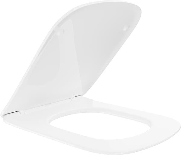Mexen slim, långsamt fallande sits, duroplast, vit glans - 39120100