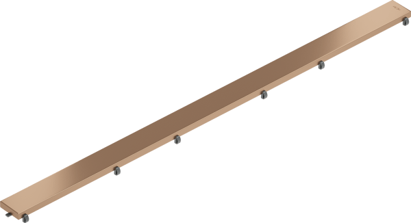 Mexen Flat M13 dæksel 2i1 til lineær afløb 100 cm, børstet kobber - 1C19100