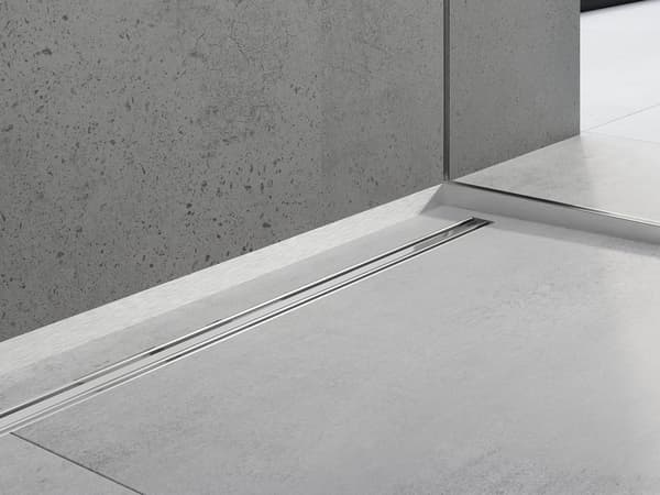 Mexen Line-B frontpanel til bruseniche 130 cm, inox - 181003130U
