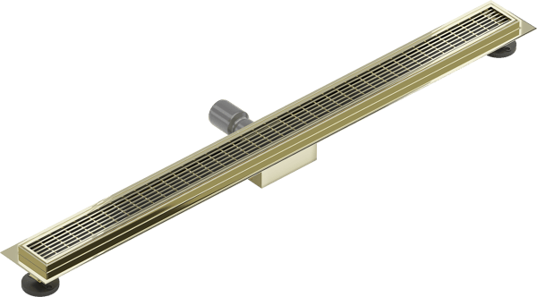 Mexen Flat M33 lineær afløb 100 cm, guld - 1533100-15