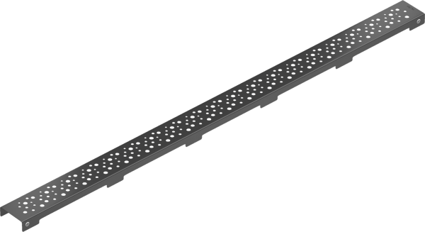 Mexen Flat M12 dækplade til linjeafløb 80 cm, sort - 1721080