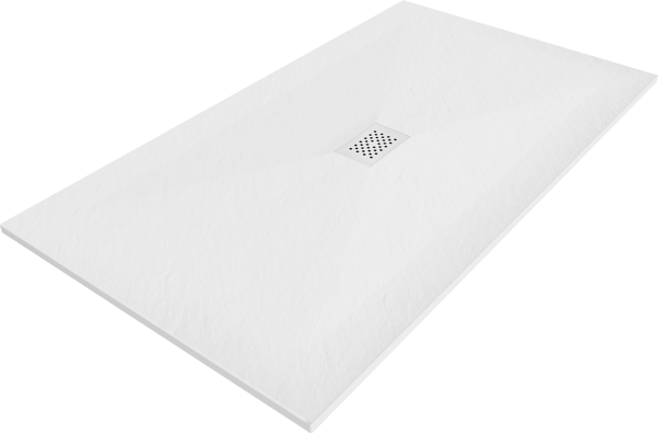 Mexen Hugo rektangulär duschkar SMC 170 x 100 cm, vit, vit täcklist - 42101017-W