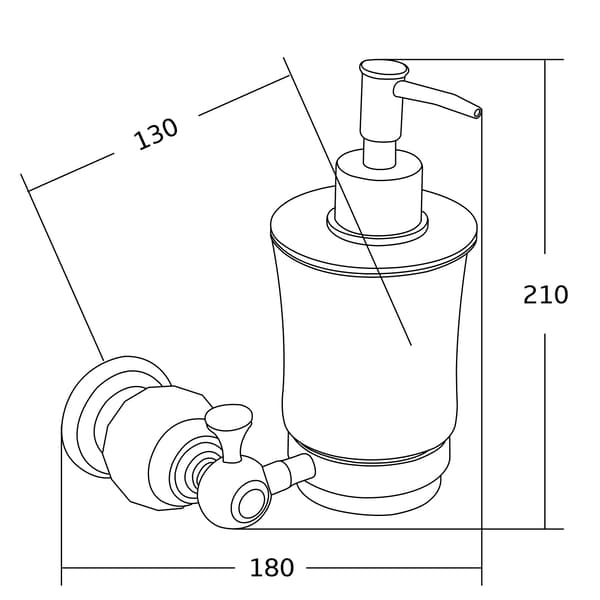 Mexen Estela sæbedispenser, sort - 7011540-70