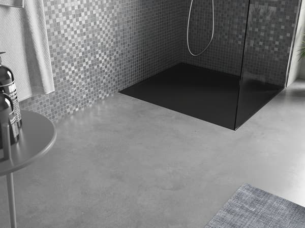 Mexen Amon rektangulær bruseniche SMC 100 x 90 cm, sort - 4F709010