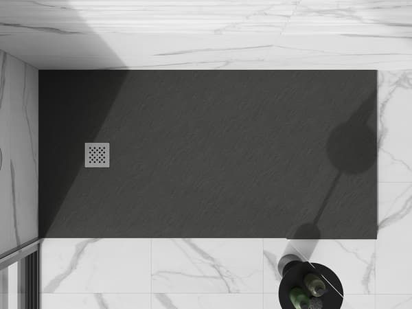 Mexen Stone+ rektangulär kompositduschbricka 200 x 90 cm, antracit - 44719020