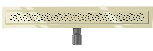 Mexen Flat M12 lineær afløb 70 cm, guld - 1521070-15