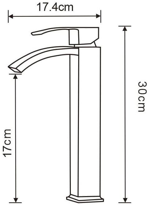 Mexen Libra høj håndvaskbatteri, krom - 745110-00