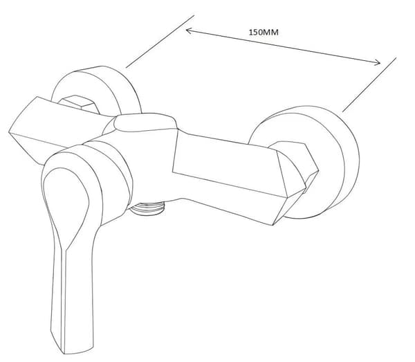 Mexen Sabre bruserbatteri, krom - 72140-00