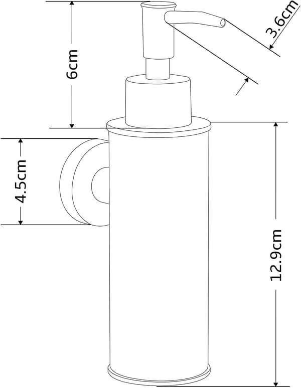Mexen tvåldispenser, krom - 70622-00