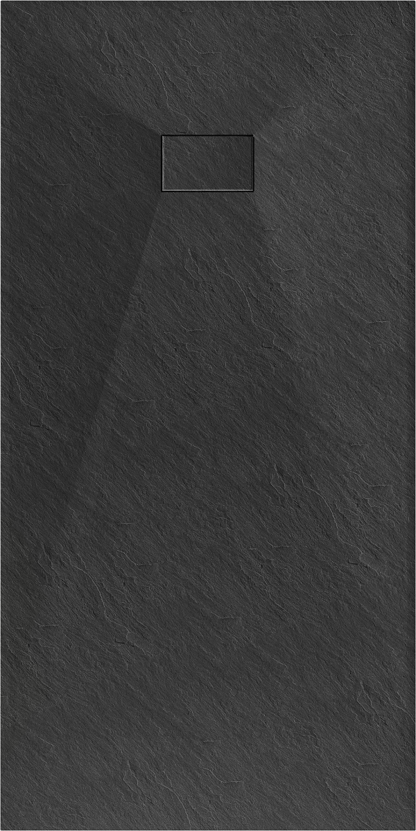 Mexen Hugo rektangulær brusekar SMC 180 x 80 cm, sort - 42708018
