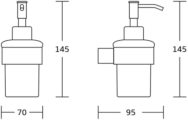 Mexen Adox sæbedispenser, krom - 70182388-00