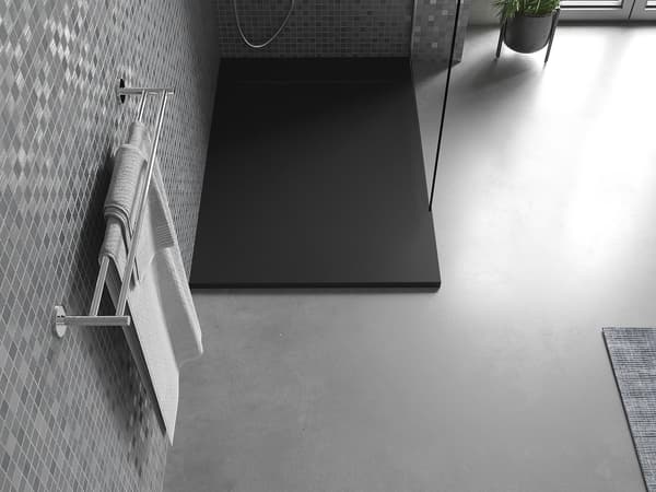 Mexen Otto rektangulær SMC-brusekar 100 x 80 cm, sort - 4N708010