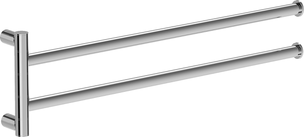 Mexen Loop dobbelt drejelig håndklædeholder, krom - 70A71049-00