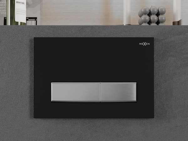 Mexen Fenix 09 skylleknap, sort/mat krom - 600997
