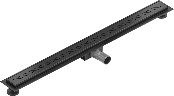 Mexen Flat M18 lineafløb 90 cm, sort - 1723090-15