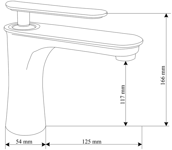 Mexen Trinity vaskarmatur, krom - 72600-00