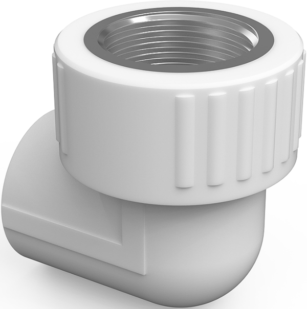 Mexen PPR 90° svejset albue til rør 32 x 3/4 IG - W97326-3234F-00