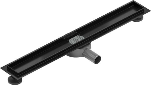 Mexen Flat 360° roterende krop til lineær afløb 70 cm, sort - 1740070