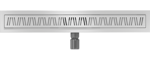 Mexen Flat M22 lineær afløb 50 cm, inox - 1029050-15
