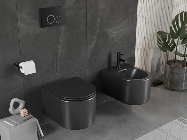 Mexen Sofia ophængt bidet, sort mat - 35544885