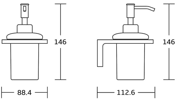 Mexen Lea sæbedispenser, krom - 70260388-00