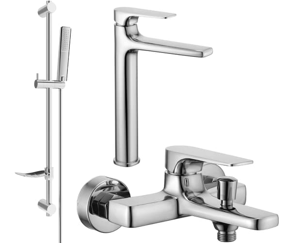 Mexen Lynx DF72 badekarsæt, krom - 745913DF72-00