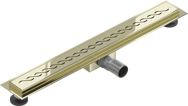 Mexen Flat M18 lineær afløb 60 cm, gylden - 1523060-15