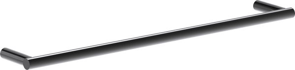 Mexen Loop håndklædeholder, sort krom - 70A71043-73