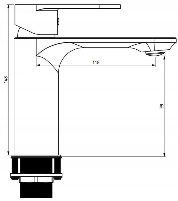 Mexen Milo DF05 duschset, guld - 71304DF05-50