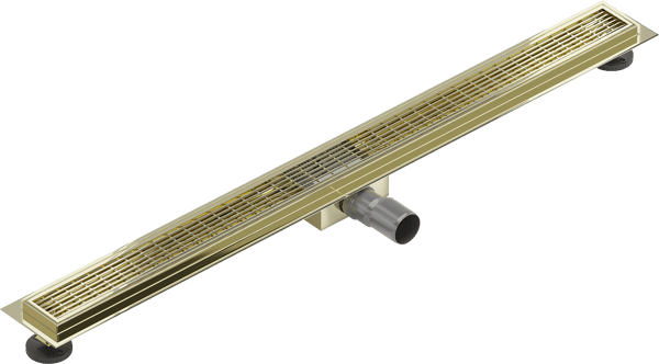 Mexen Flat M33 lineær afløb 100 cm, guld - 1533100-15