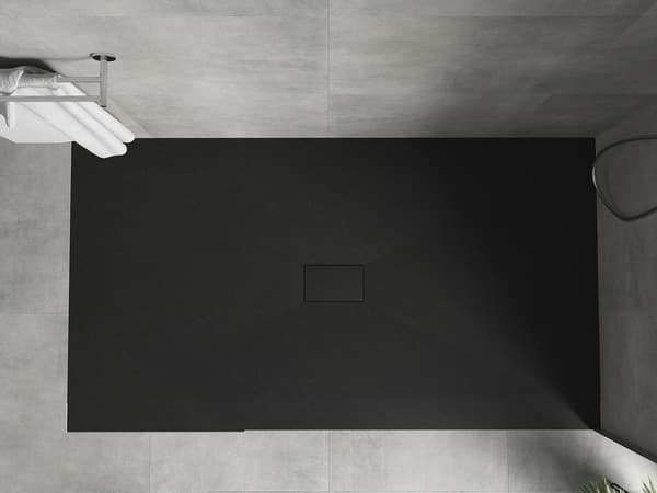 Mexen Hugo rektangulær SMC-brusebakke 150 x 100 cm, sort - 42701015