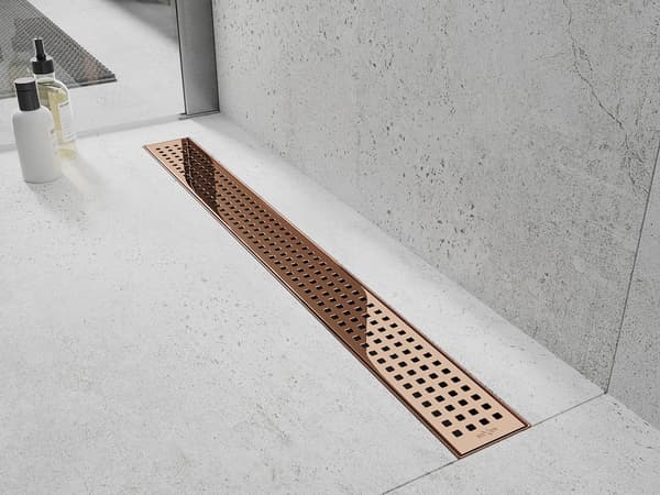 Mexen Flat M08 afdækning til linjedræn 80 cm, rosa guld - 1625080