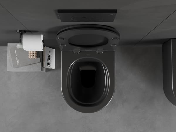 Mexen Sofia WC-skål Rimless, sort mat - 3354XX85
