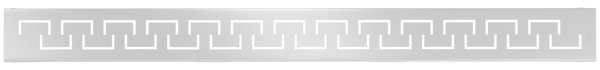 Mexen Flat M15 dækplade til lineær afløb 70 cm, inox - 1024070